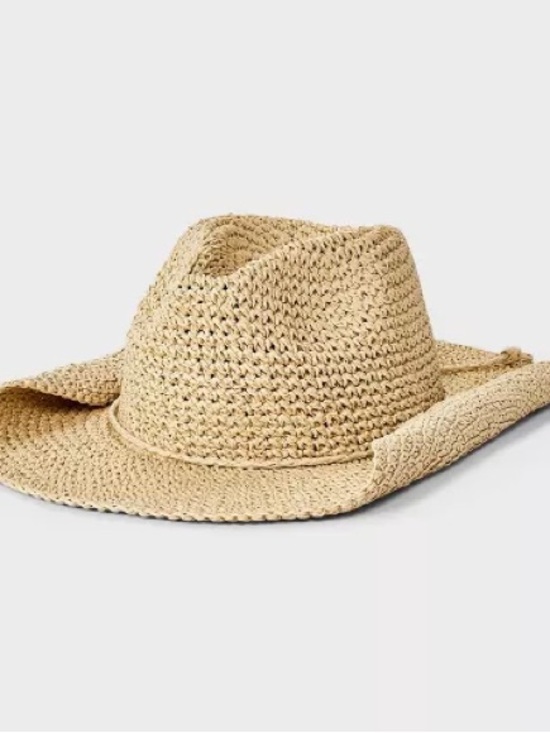 Universal Thread Accessories - Target Straw Floppy Beach Hat